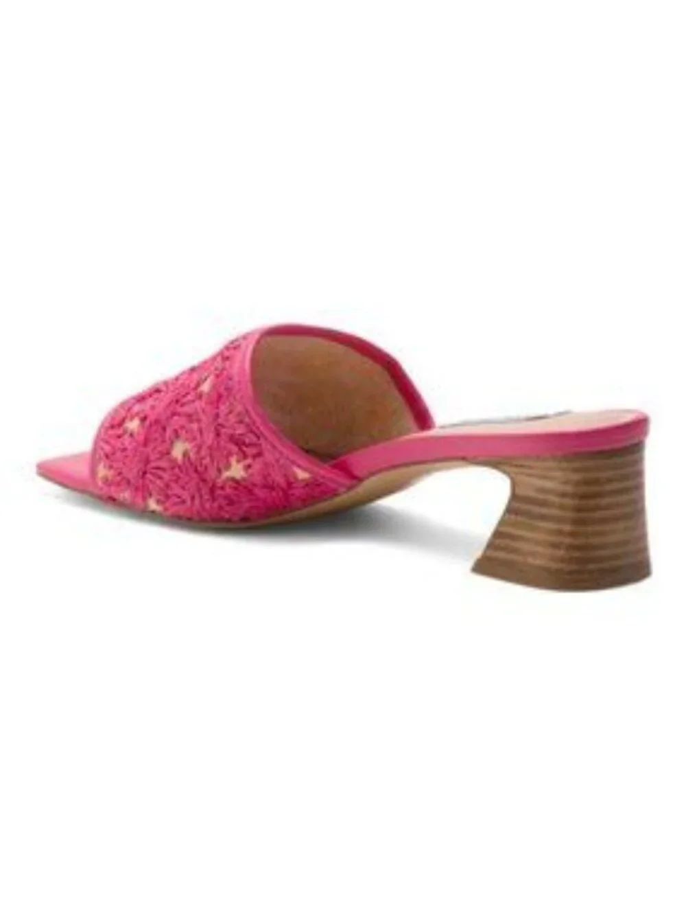 CHARLES DAVID Raffia Heeled Sandals - Picture 3 of 4